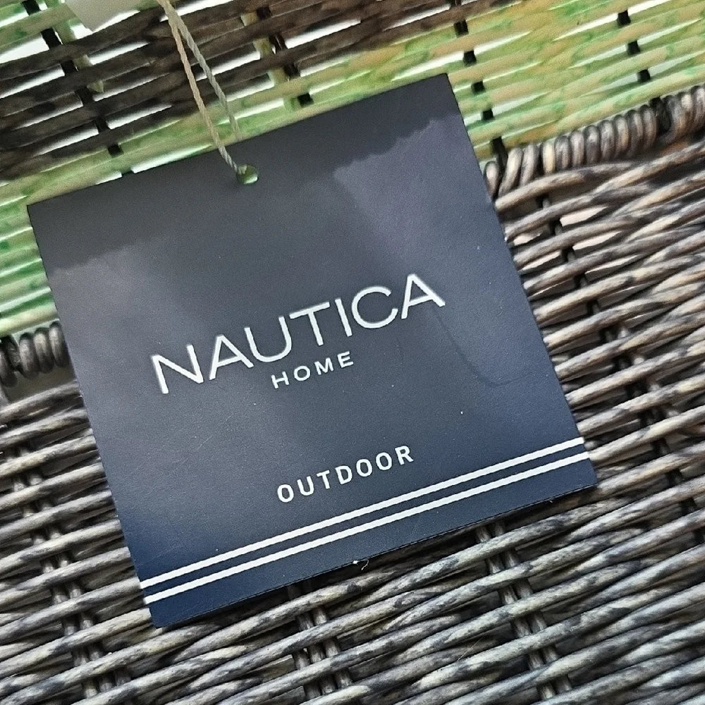 Nautica Green and Gray Accent Basket